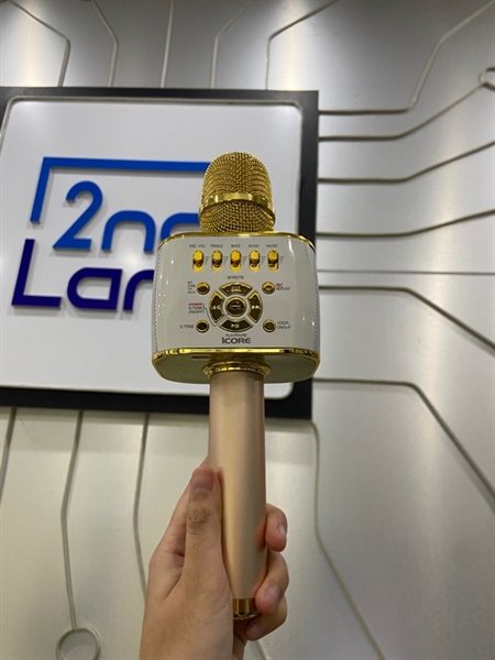 Micro Karaoke Bluetooth IC-M99 - Màu trắng - Ngoại hình: 98% - Kèm túi + dây