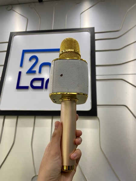 Micro Karaoke Bluetooth IC-M99 - Màu trắng - Ngoại hình: 98% - Kèm túi + dây 1