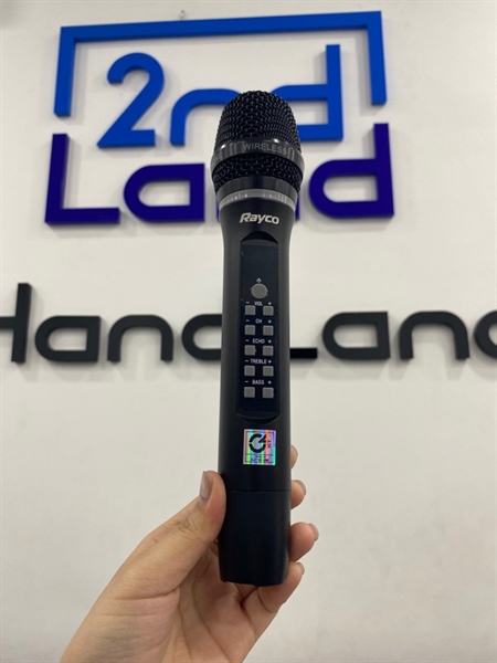 Micro Karaoke Rayco S-311B - Màu đen - Ngoại hình 98% - Kèm đầu phát