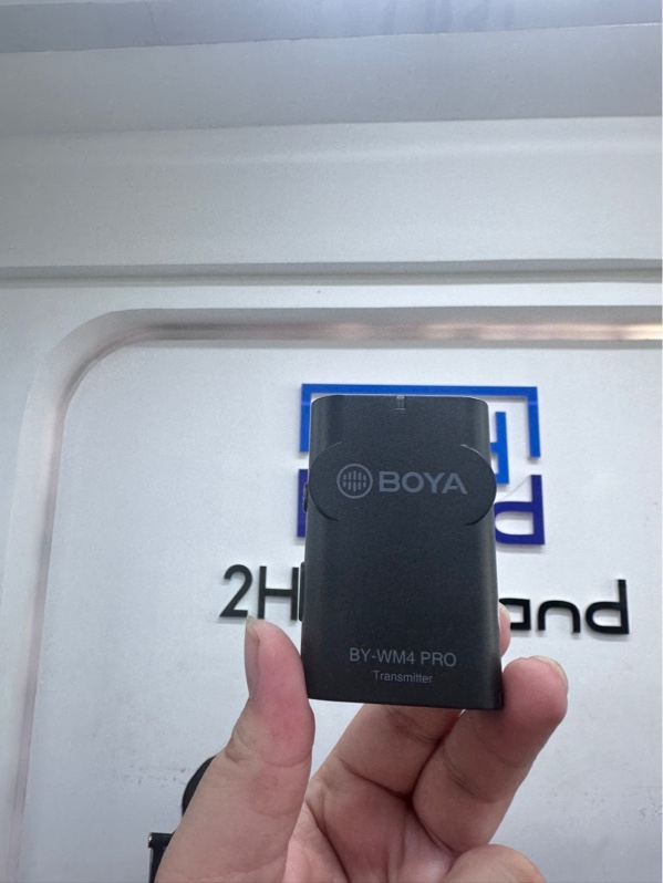 Micro không dây BOYA BY-WM4 PRO - 1 rx 2 tx - Màu đen - Ngoại hình 98% - Kèm túi, 2 míc dây