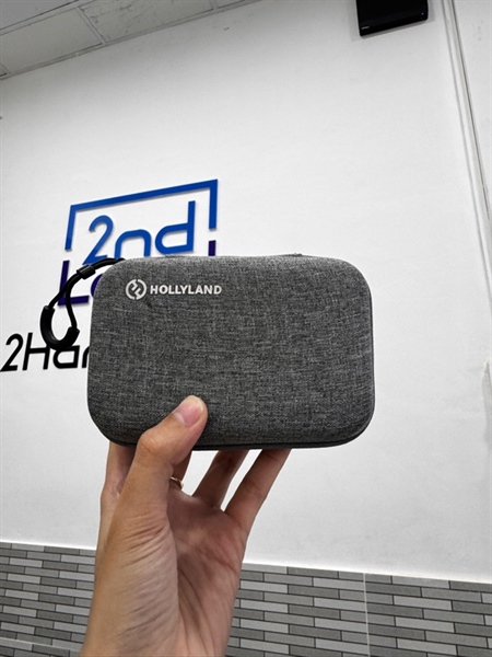 Micro không dây Hollyland Lark M1 Duo - Màu đen - Ngoại hình: 98% - Body, kèm 2 dây 3.5, 2 lọc âm + âm + túi 2