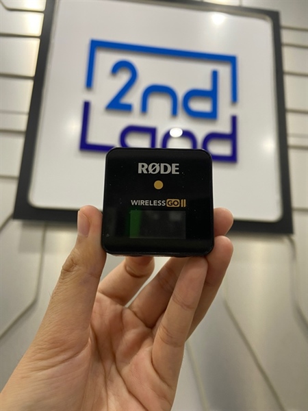 Micro không dây Rode Wireless Go II - Màu đen - Ngoại hình: 97.5% - Kèm mic rời + không đủ phụ kiện + mất bông mic