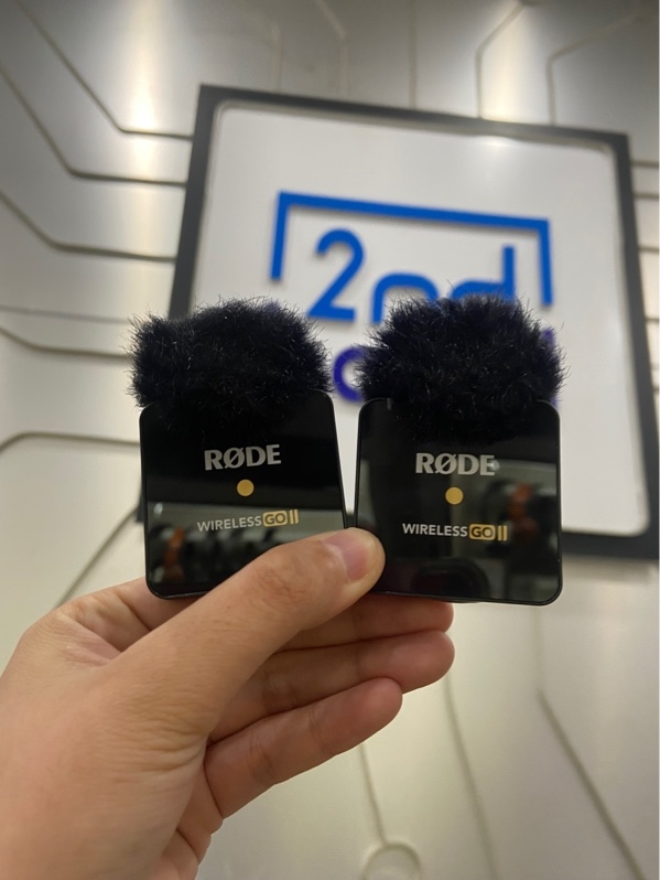 Micro Không Dây Rode Wireless GO II - Màu đen - Ngoại hình: 98% - Kèm túi + 2 Bộ TX + 1 Bộ RX + Dây nối 3.5mm