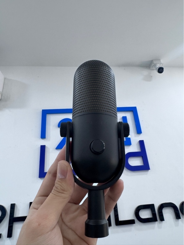 Micro Razer Seiren V3 Chroma - Màu đen - Ngoại hình 97% - Mất chân đế, tróc sơn, xước - Kèm dây