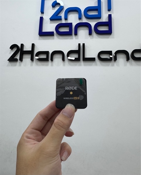 Micro Rode Wireless Go II Single - 1TX - 1 RX - Màu đen - Ngoại hình 97% - Box - Kèm 2 dây USB-C + 1 dây 3.5 + 1 cáp 3.5 lightning + 2 bông lọc gió 2