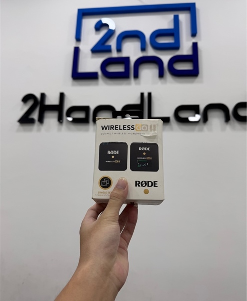 Micro Rode Wireless Go II Single - 1TX - 1 RX - Màu đen - Ngoại hình 97% - Box - Kèm 2 dây USB-C + 1 dây 3.5 + 1 cáp 3.5 lightning + 2 bông lọc gió 4