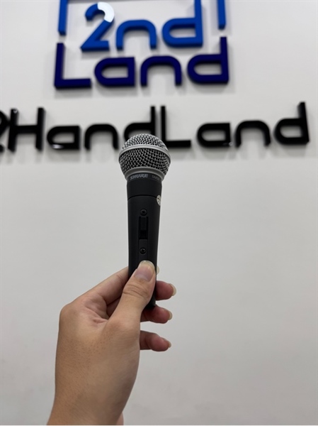 Micro Shure SM58 - Màu đen - Ngoại hình 98% - Kèm bao da 1