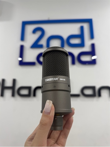 Micro Takstar SM-8B - Màu xám - Ngoại hình 98% - Kèm Box , túi đựng , 1 đỡ mic 2