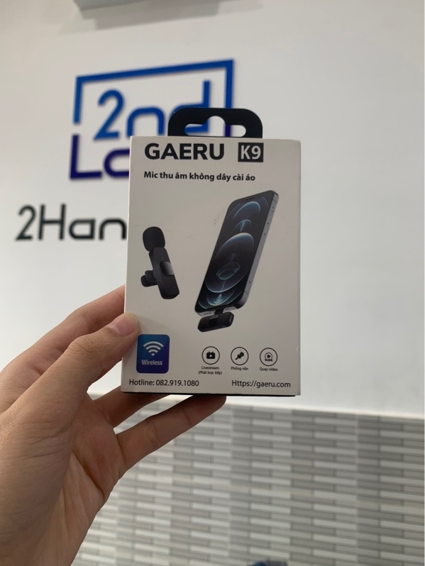 Micro thu âm Gareu K9 - Màu đen - Ngoại hình: 98% - Fullbox
