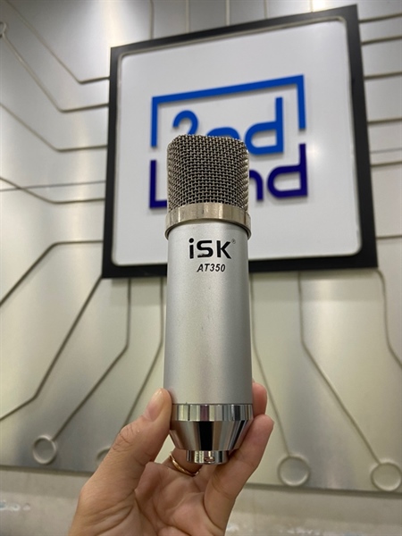 Micro thu âm ISK AT350 - Màu bạc - Ngoại hình: 97% - Trầy viền - Body - Kèm dây