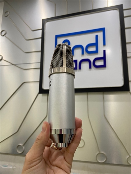 Micro thu âm ISK AT350 - Màu bạc - Ngoại hình: 97% - Trầy viền - Body - Kèm dây 1