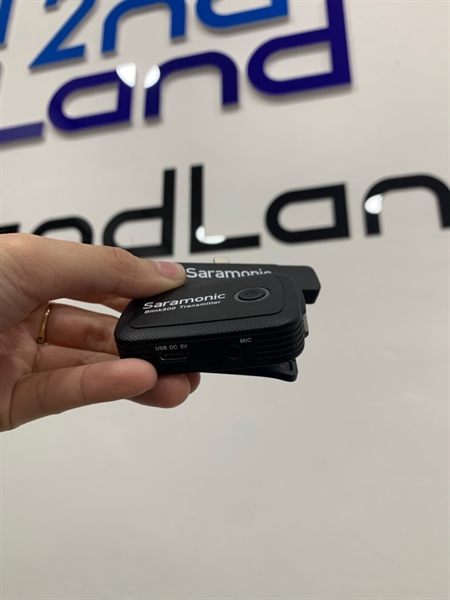 Micro thu âm Saramonic Blink 500 B3 - (1 TX + 1 RX) - Màu đen - Ngoại hình: 98% - Box, kèm dây mic 3.5 nối dài 2