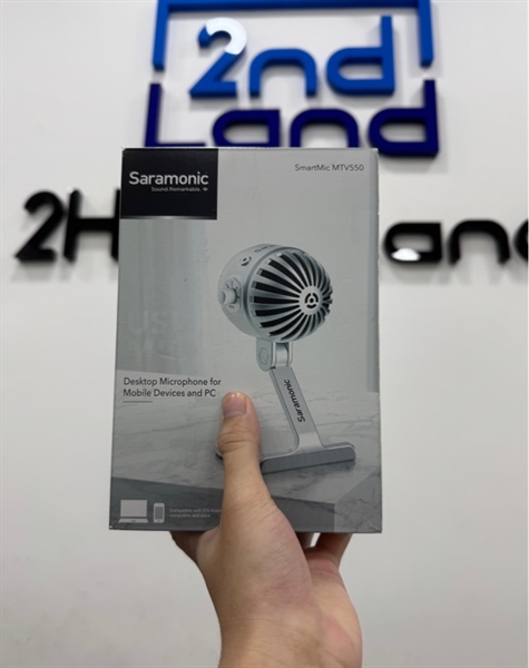 Micro thu âm Saramonic SR-Smartmic MTV550 - Màu bạc - Ngoại hình 98% - Fullbox 3
