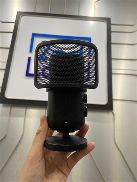 Micro thu âm Sony FCM-S1 - Màu đen - Ngoại hình: 98% - Kèm receiver + lọc gió + đế