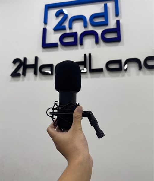 Micro thu âm TOP SOUND TS01 - Màu đen - Ngoại hình 97% - Kèm mút lọc gió , bệ đỡ 1