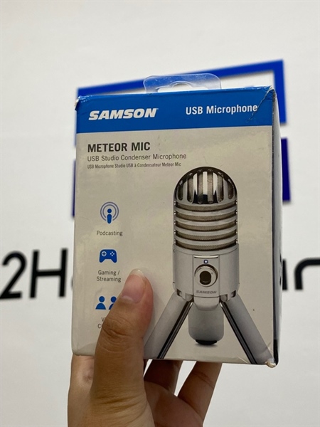 Micro thu âm USB Samson Meteor Mic - Màu bạc - Ngoại hình 98% - Fullbox