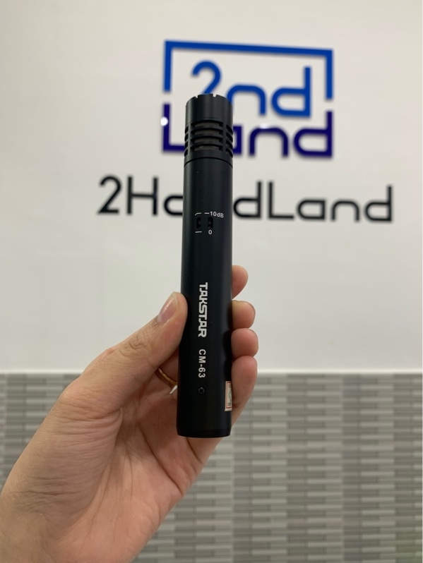 Micro tụ điện Takstar CM-63 - Màu đen - Ngoại hình: 98% - Fullbox, kèm 2 dây kết nối