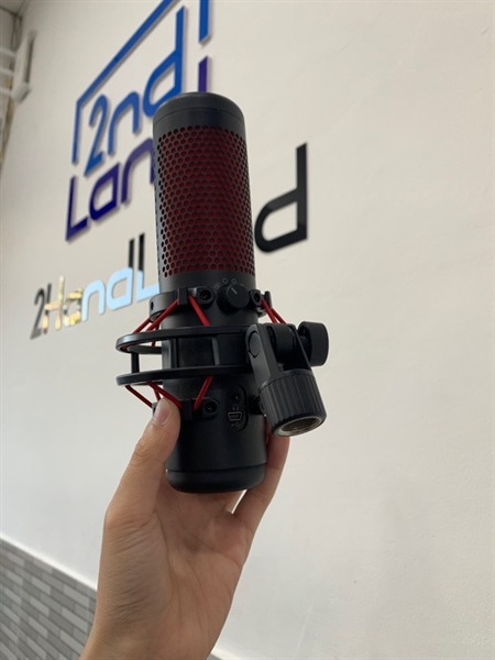 Micro Usb HyperX Quadcast - Màu đen - Ngoại hình: 98% - Body, kèm dây kết nối 2