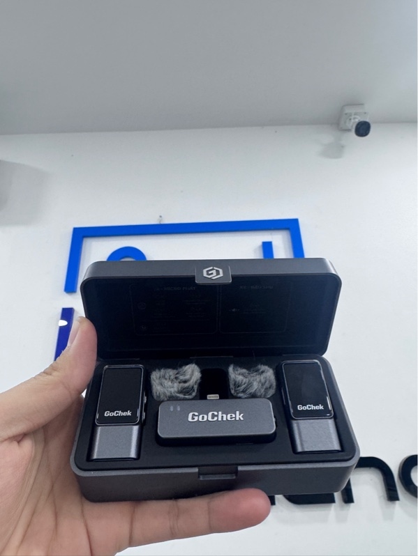 Microphone Gochek Ultra S25 wireless - Màu xám - Ngoại hình 98% - Thiếu đầu chuyển Type-C - Body