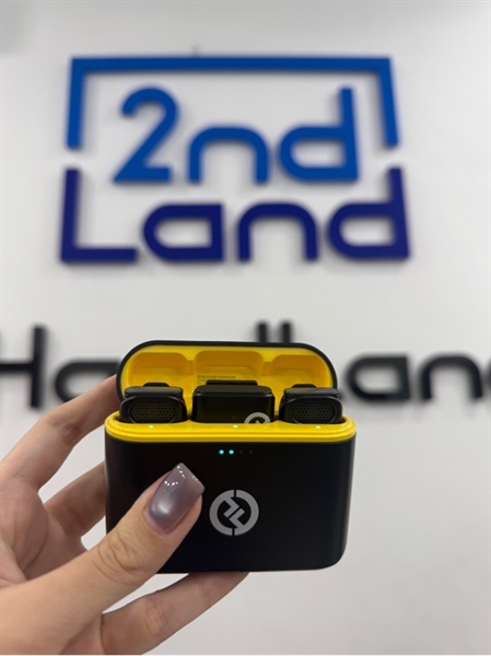 Microphone Wireless HollyLand Lark M1 Duo - Màu vàng đen - Ngoại hình 98% - Kèm túi , dây kết nối 3.5 2