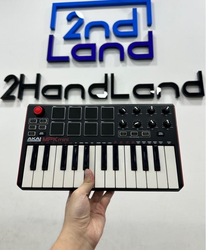 MIDI Keyboard Controller Akai MPK Mini 2 - Màu đen - Ngoại hình 97% - Kèm dây nguồn