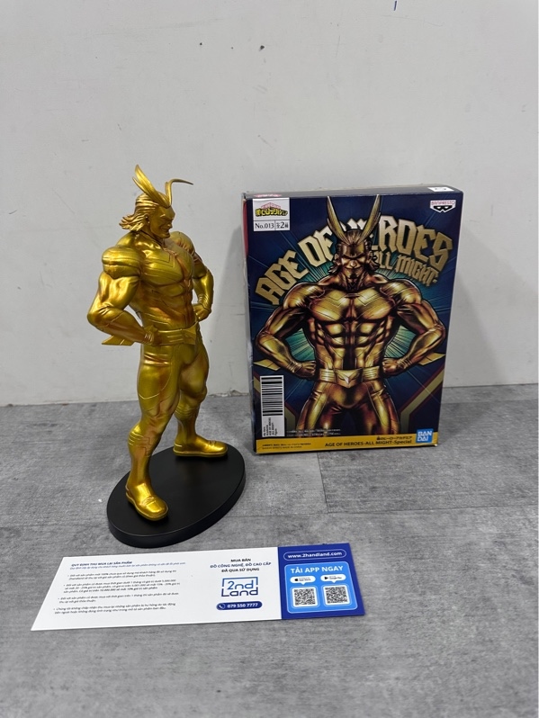 Mô hình Age Of Heroes All Might (Special) - My Hero Academia Chính hãng Bandai - Ngoại hình 98% - Fullbox