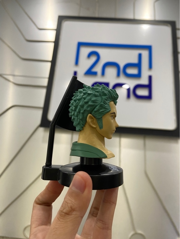 Mô Hình Bán Thân Roronoa Zoro Dòng One Piece Great Deep Collection - Màu xanh - Ngoại hình: 98% - Kèm Box