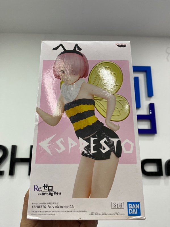 Mô hình Banpresto Espresto Fairy Elements Ram Series Re:Zero Starting Life in Another World - Màu vàng đen - Ngoại hình: 97% - Kèm Box