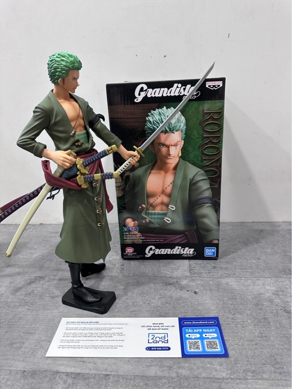 Mô hình Banpresto One Piece - Grandista Nero Roronoa Zoro Figure - Ngoại hình 98% - Fullbox