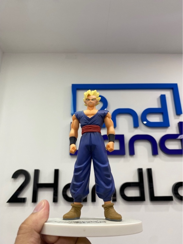 Mô hình Dragon Ball Super: Super Hero - DXF - Super Saiyan Son Gohan chính hãng từ Banpresto (Bandai SPIRITS) - Màu xanh - Ngoại hình: 97% - Kèm Box