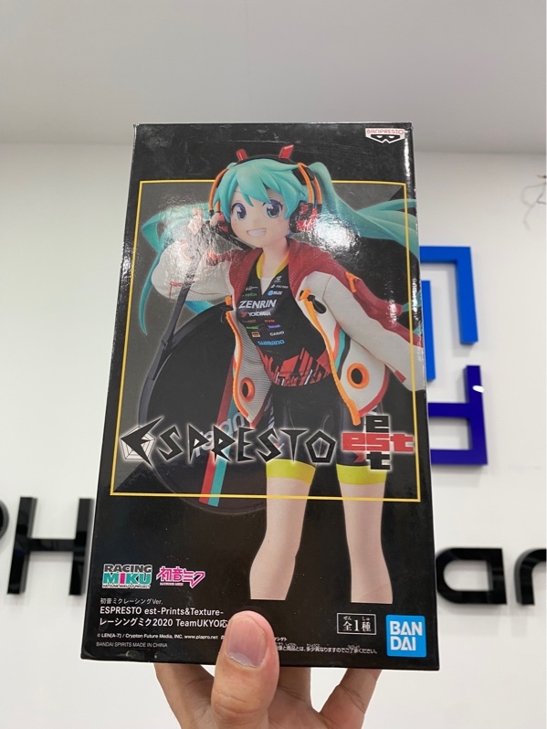 Mô hình Hatsune Miku Racing Miku 2020 Team UKYO Support Ver - Màu đen trắng - Ngoại hình: 97% - Kèm Box