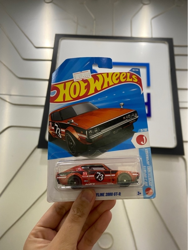 Mô hình Hot Wheel Nissan Skyline 2000 GT-R - Màu cam - Newseal