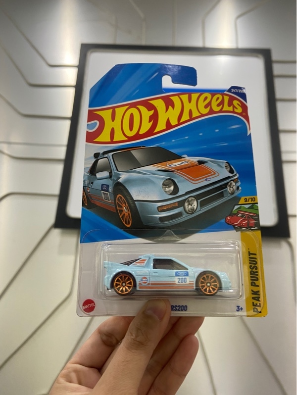 Mô Hình Hot Wheels Ford RS200 - Màu xanh - Newseal