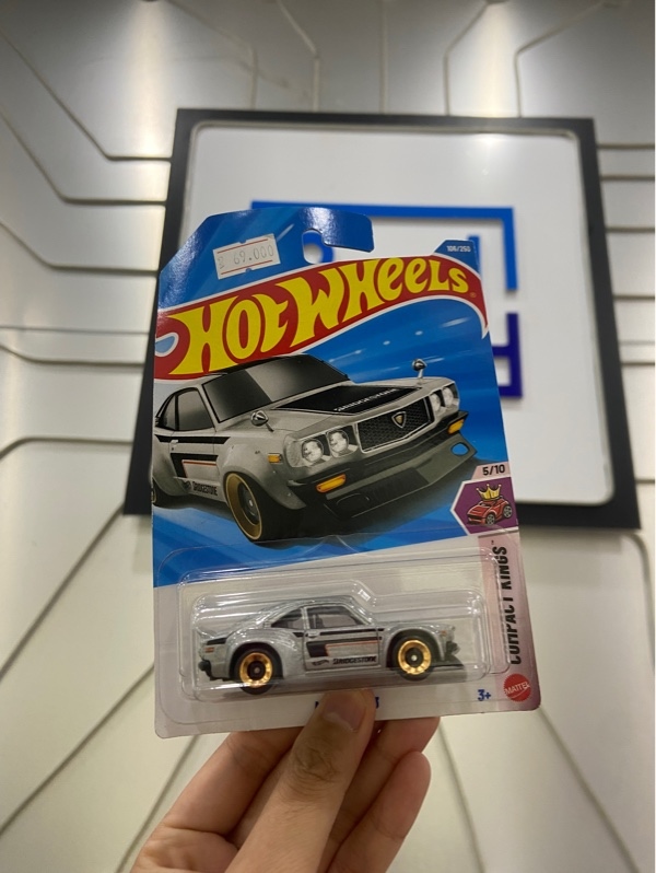 Mô hình Hot Wheels Mazda RX-3 - Màu xám - Newseal