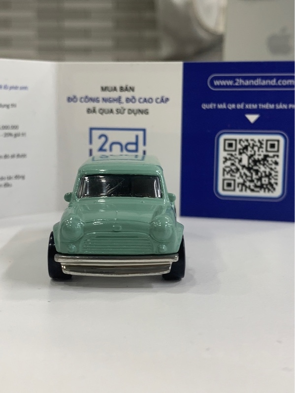 Mô hình Hotwheels Austin Mini Van - Màu xanh - Ngoại hình: 98% - Body