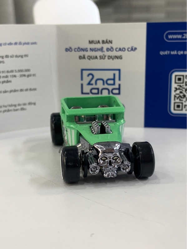 Mô hình Hotwheels Bone Shaker - Màu xanh - Ngoại hình: 98% - Body