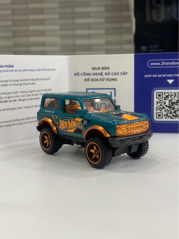 Mô hình Hotwheels Ford Bronco - Màu xanh - Ngoại hình: 98% - Body