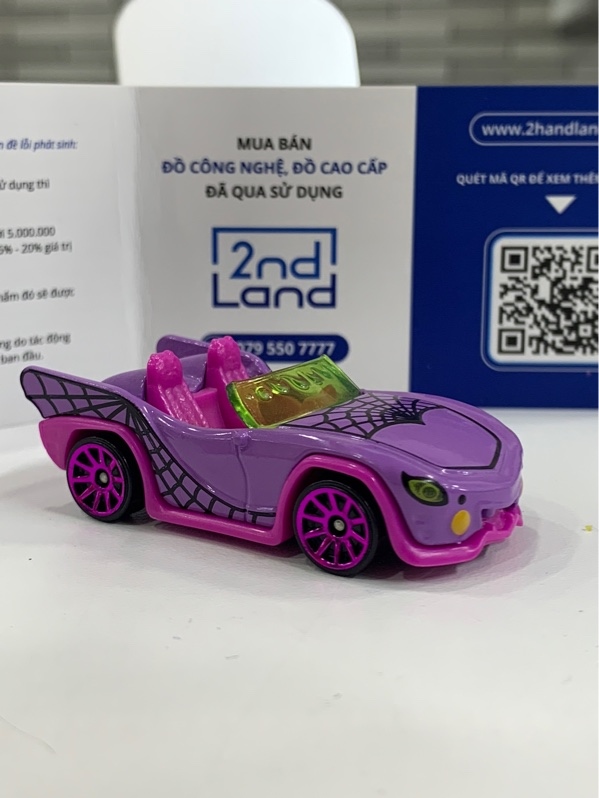 Mô hình Hotwheels Monter High Ghoul Mobile - Màu tím - Ngọai hình: 98% - Body