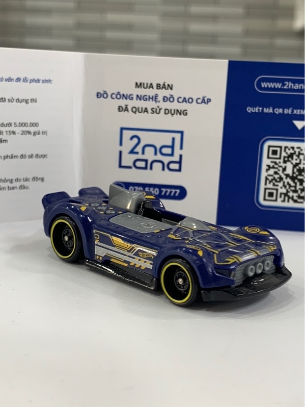 Mô hình Hotwheels Monter Racer - Màu xanh - Ngoại hình: 98% - Body