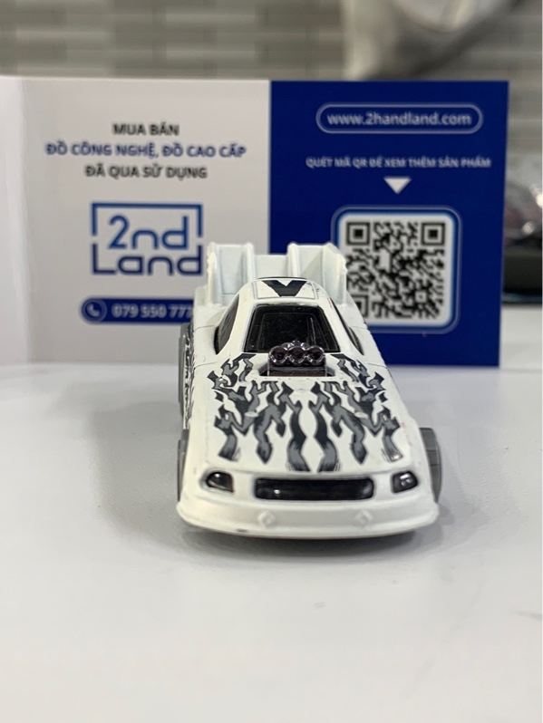 Mô hình Hotwheels Mustang Funny Car - Màu trắng - Ngoại hình: 98% - Body