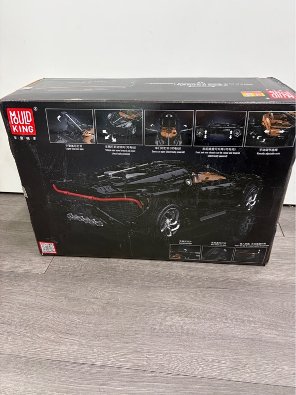Mô hình Mould King 13163 mô phỏng siêu xe Bugatti La Voiture Noire tỉ lệ 1:8 - Màu đen - Ngoại hình 100% - Chưa lắp ráp - Fullbox