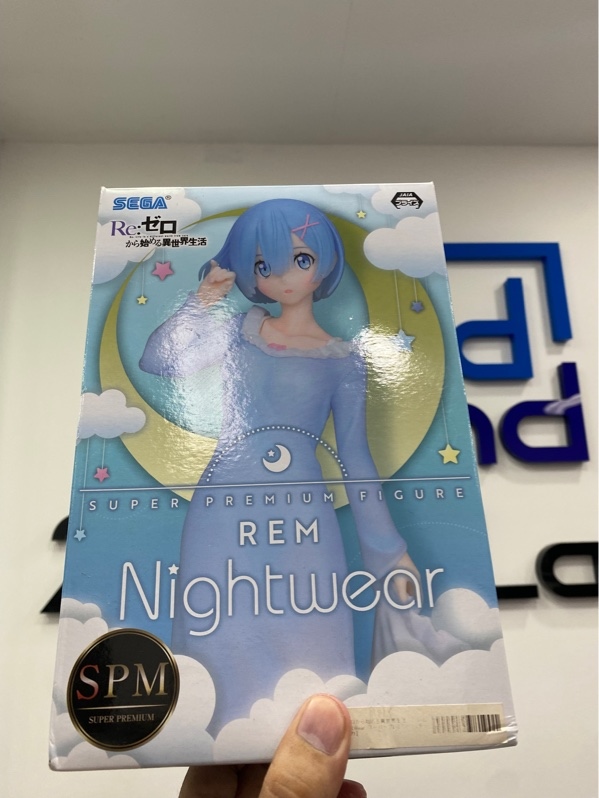 Mô hình Rem (Night☆Wear Ver.) SPM Figure - Màu xanh - Ngoại hình: 97% - Kèm Box