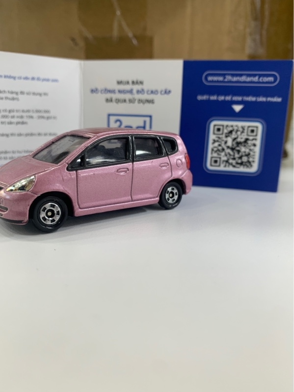 Mô hình tomica honda fit - Màu hồng - Ngoại hình: 97% - Body