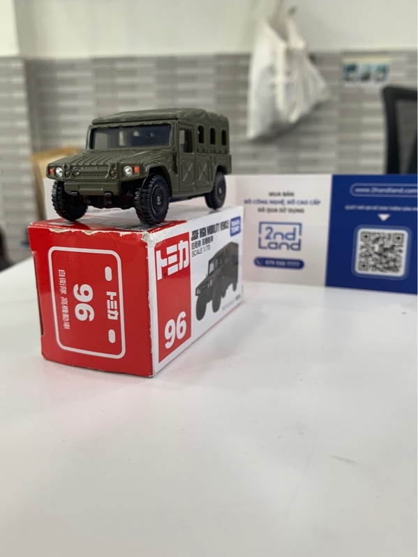 Mô hình Tomica JSDF High Mobility Vehicle - Màu xanh lá - Ngoại hình: 98% - Box