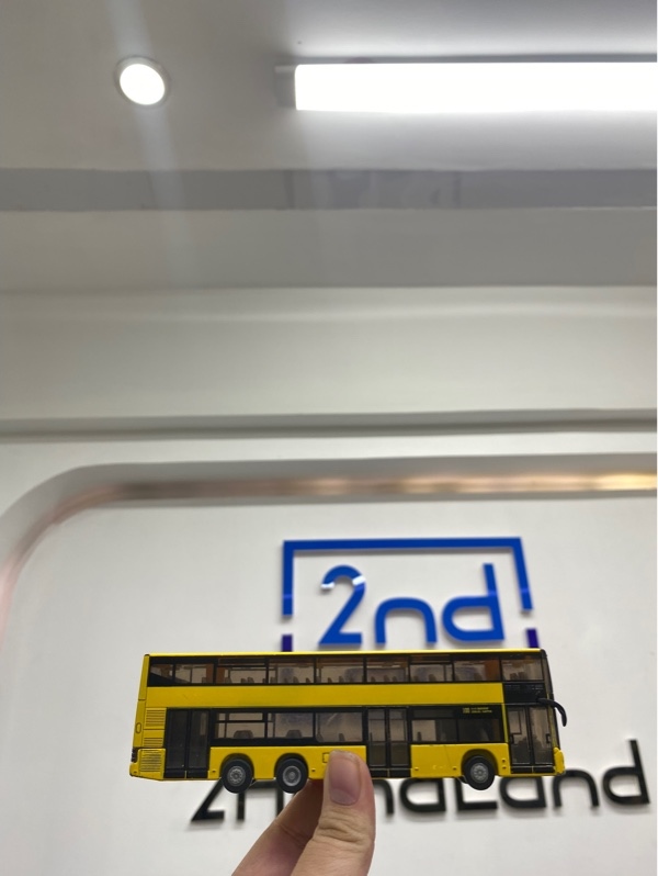 Mô hình xe buýt 2 tầng Siku 1884 1:87 - Màu vàng - Ngoaị hình 97% - Body