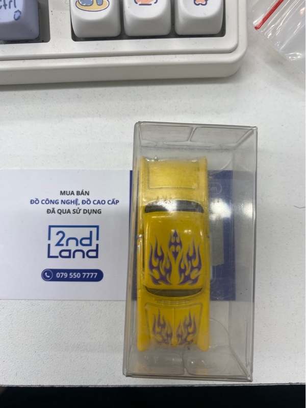 Mô hình xe Hot Wheels 55 Chevy - Màu vàng - Ngoại hình 98% - Body