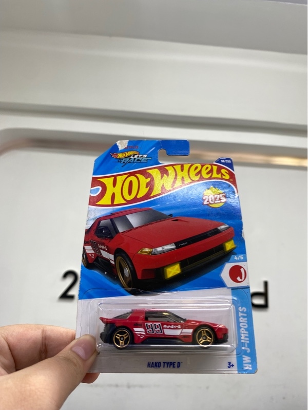 Mô hình xe Hot Wheels HAKO TYPE D - Màu đỏ - Newseal