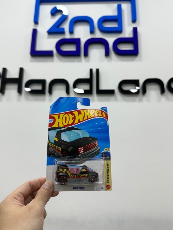 Mô hình xe Hot Wheels - Hot Wheels Rapid Pulse thuộc dòng HW Heavyweights - Màu đen đỏ - Newseal