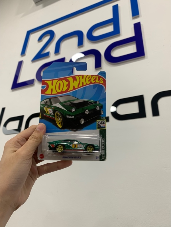 Mô hình xe Hotwheels Dimachinni Veloce - Màu xanh lá - Ngoại hình: 98% - Box
