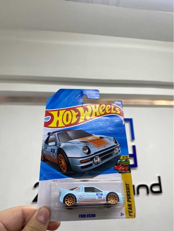 Mô hình xe Hotwheels Ford RS200 - Màu xanh - Newseal